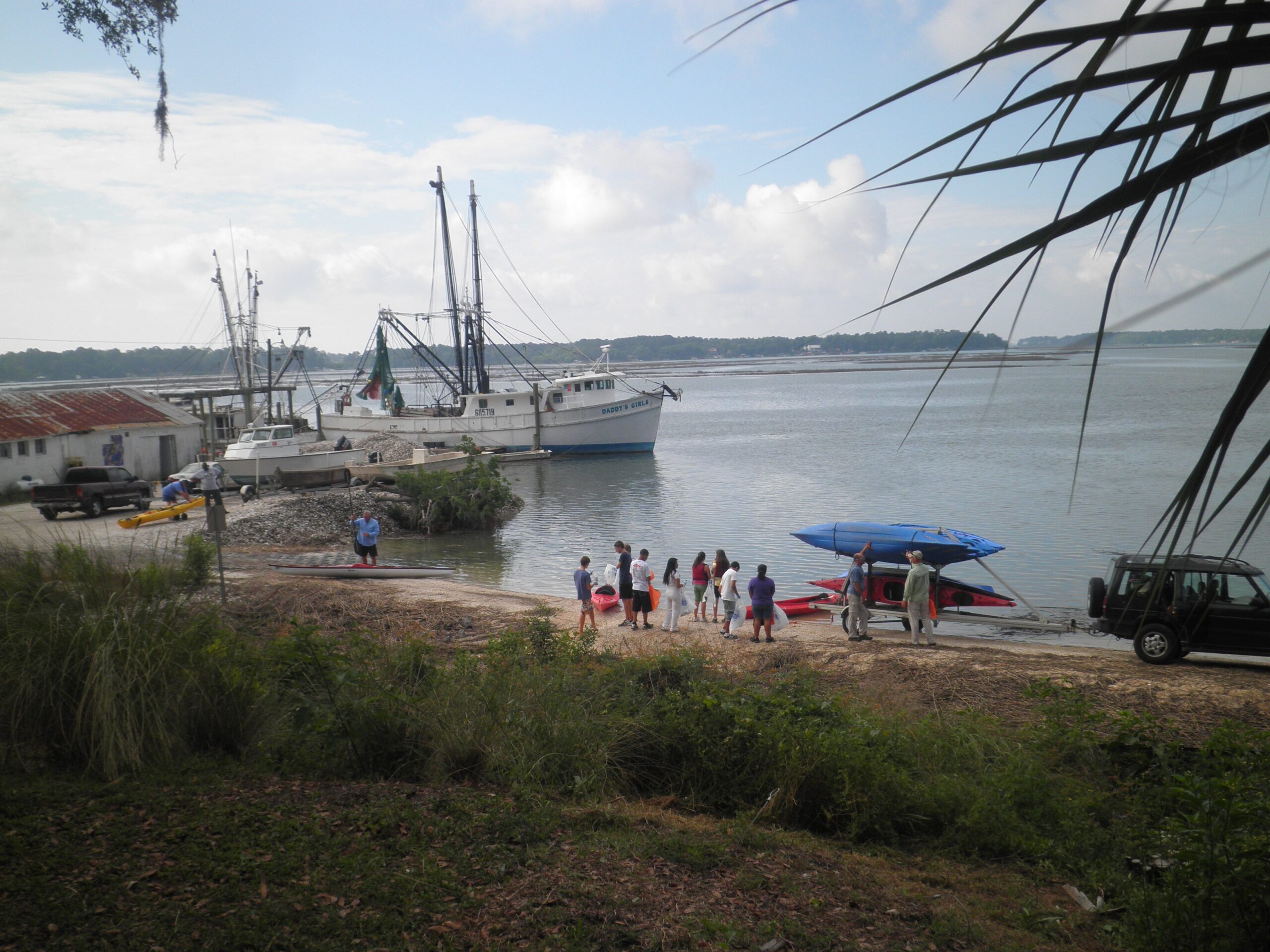 May River shoreline near the Bluffton Oyster Company
